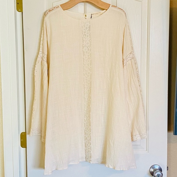NWT Spell & The Gypsy Collective Cream Doe Eyed Mini Dress - Picture 6 of 17